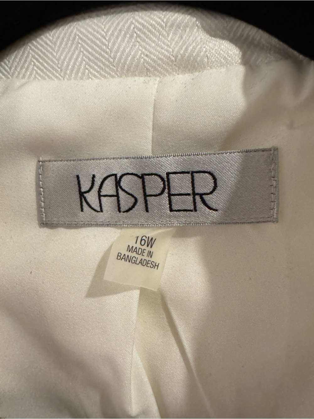 White Blazer with Black Trim - Classic Tailored Suit - Picture 2 of 3
